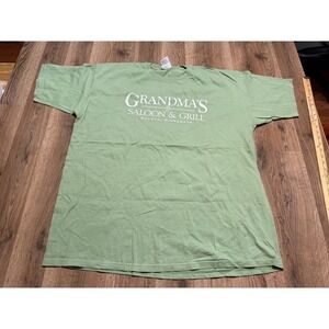 Authentic Pigment T-Shirt Mens 2XL Green Adult Duluth Minnesota Saloon Grill